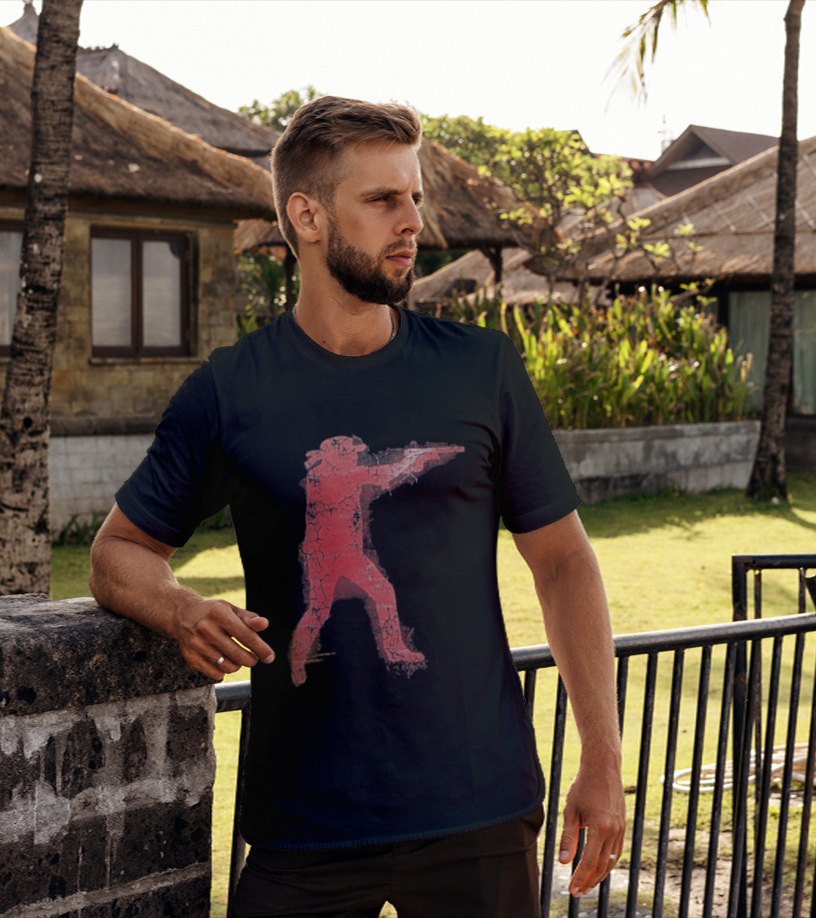 Jordan Salinas Idaho Twin Falls Hero Red Cracked Shooter T-Shirt