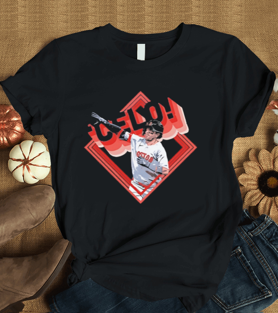 Boston Red Sox Marcelo Mayer Baseball Star Pose T-Shirt