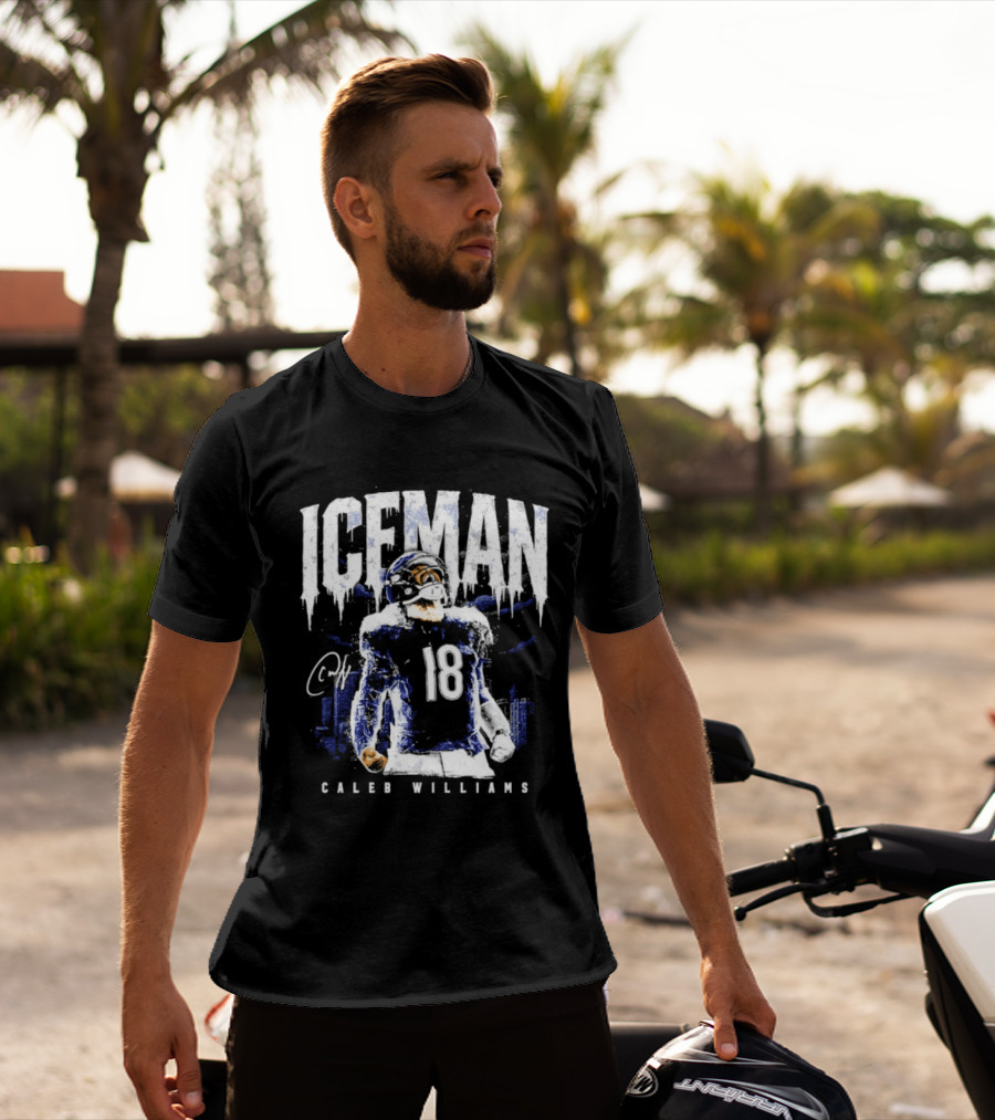 ICEMAN Caleb Williams 18 Chicago Bears T-Shirt