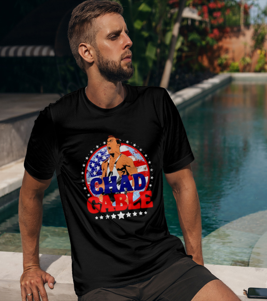 Chad Gable WWE Wrestling American Flag T-Shirt