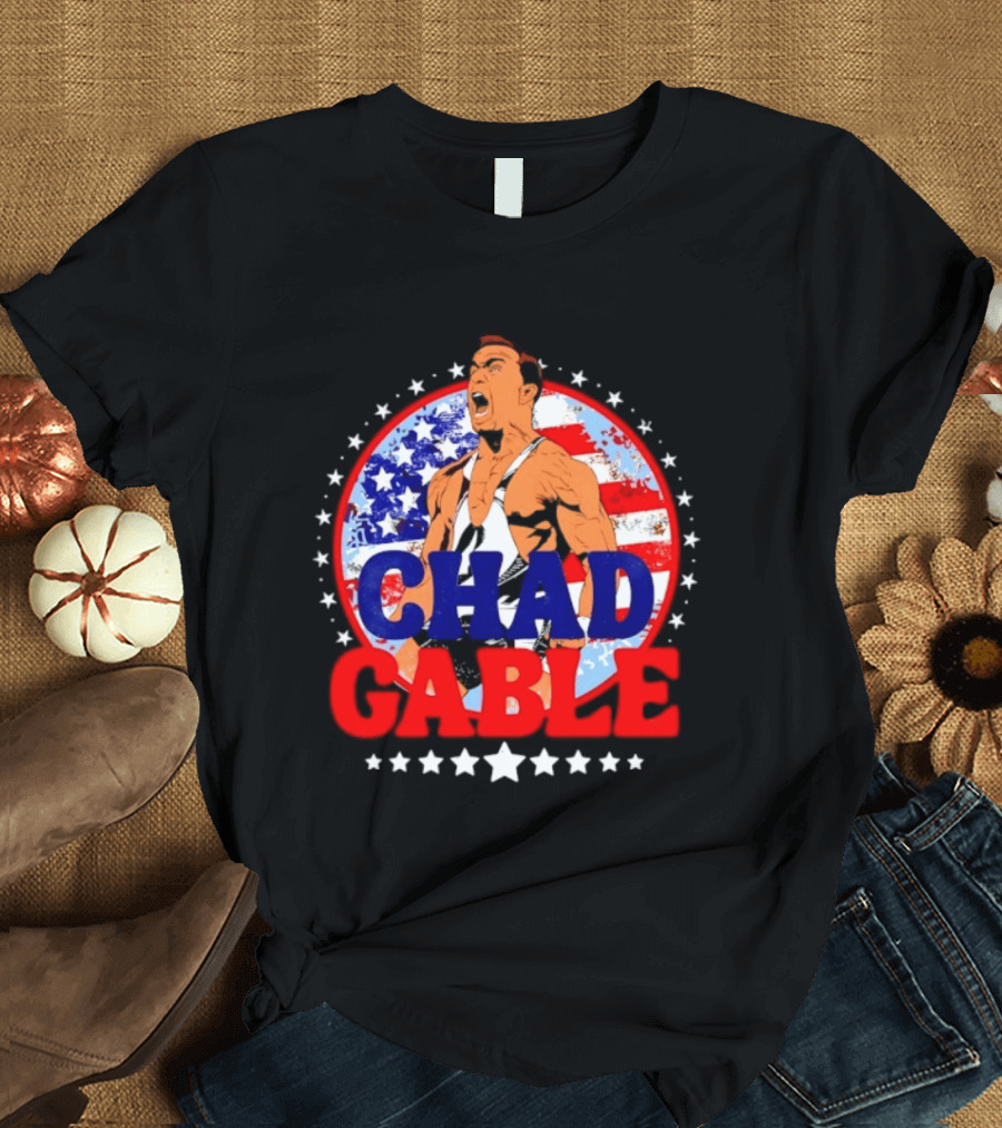 Chad Gable WWE Wrestling American Flag T-Shirt