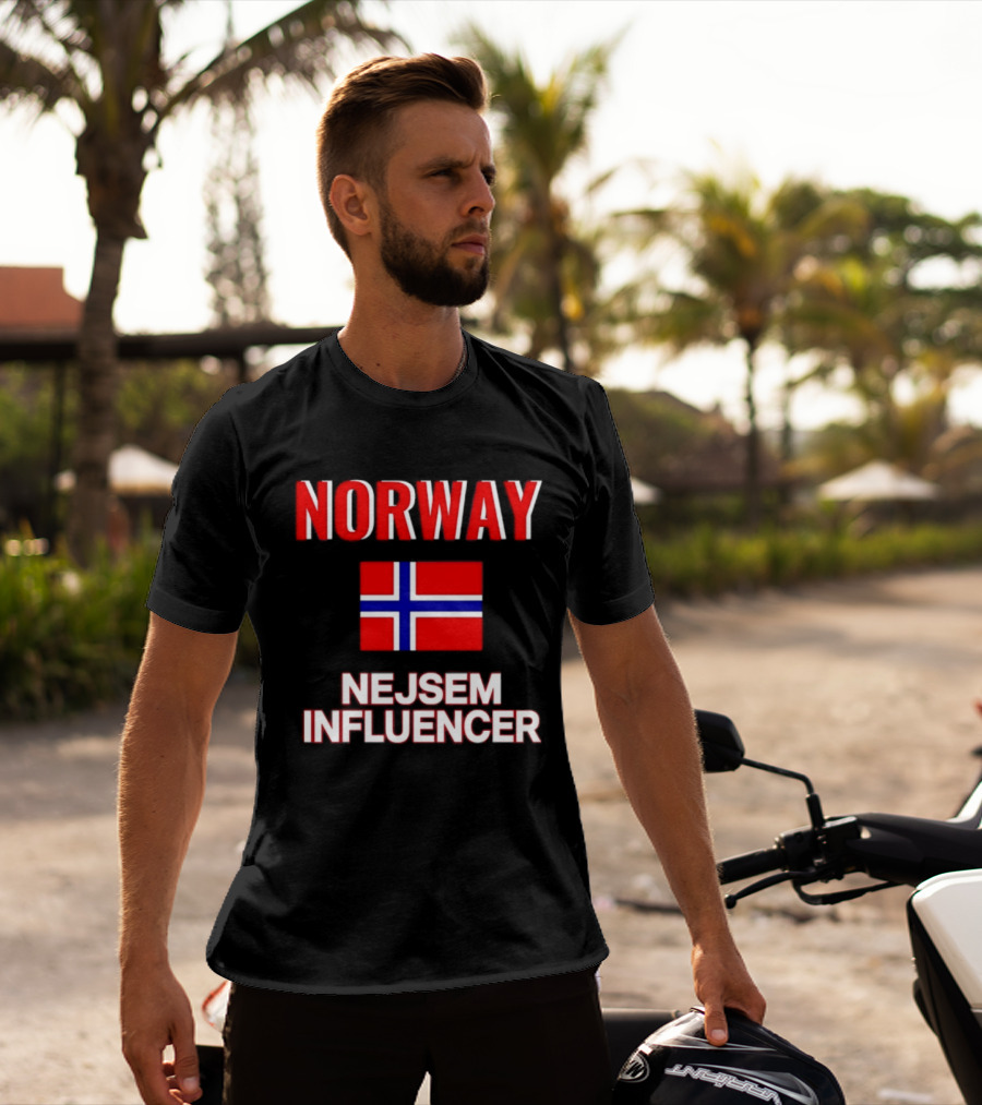 Norway Flag Nejsem Influencer T-Shirt