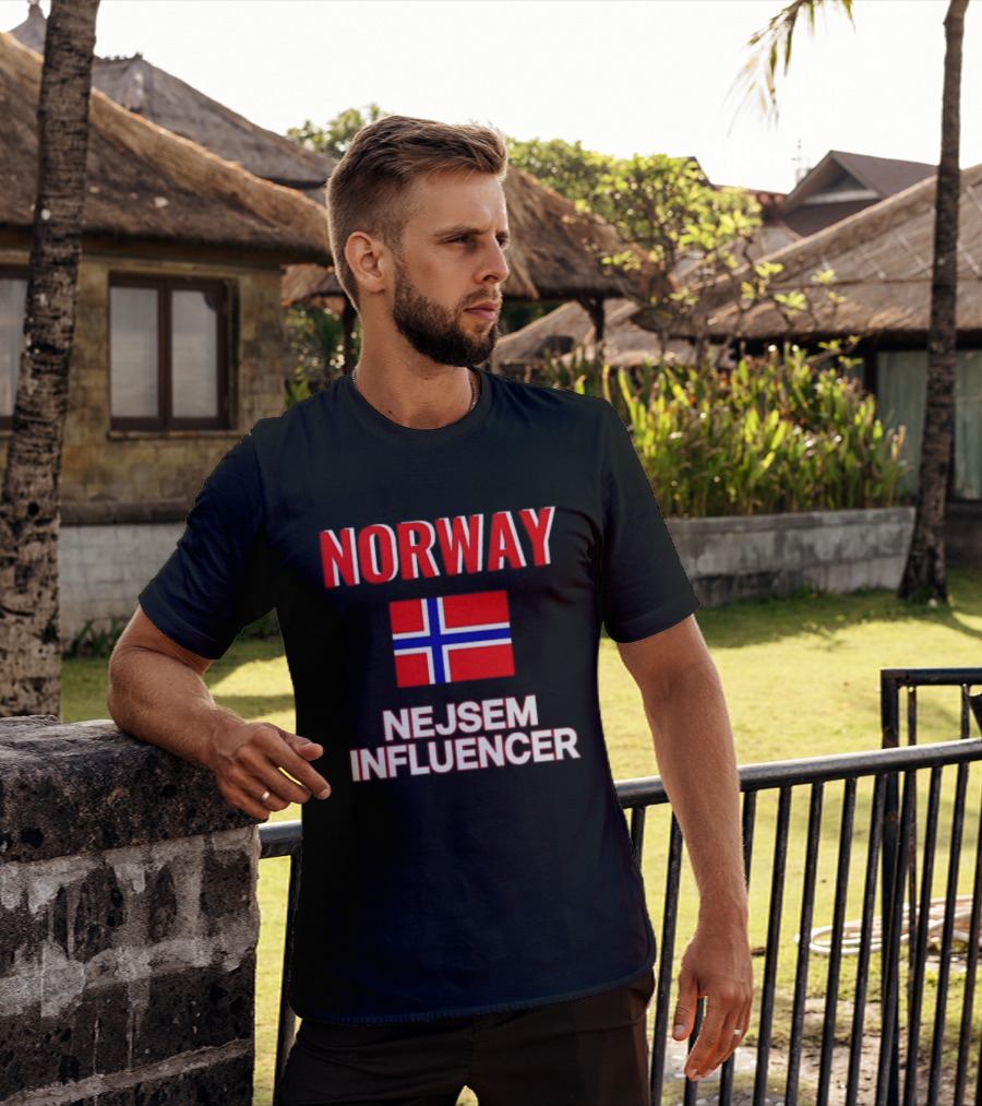 Norway Flag Nejsem Influencer T-Shirt