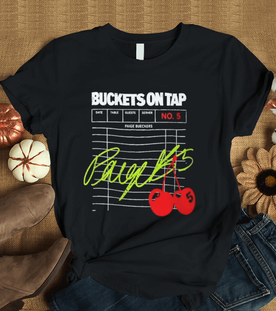 Buckets On Tap Paige Bueckers No. 5 T-Shirt