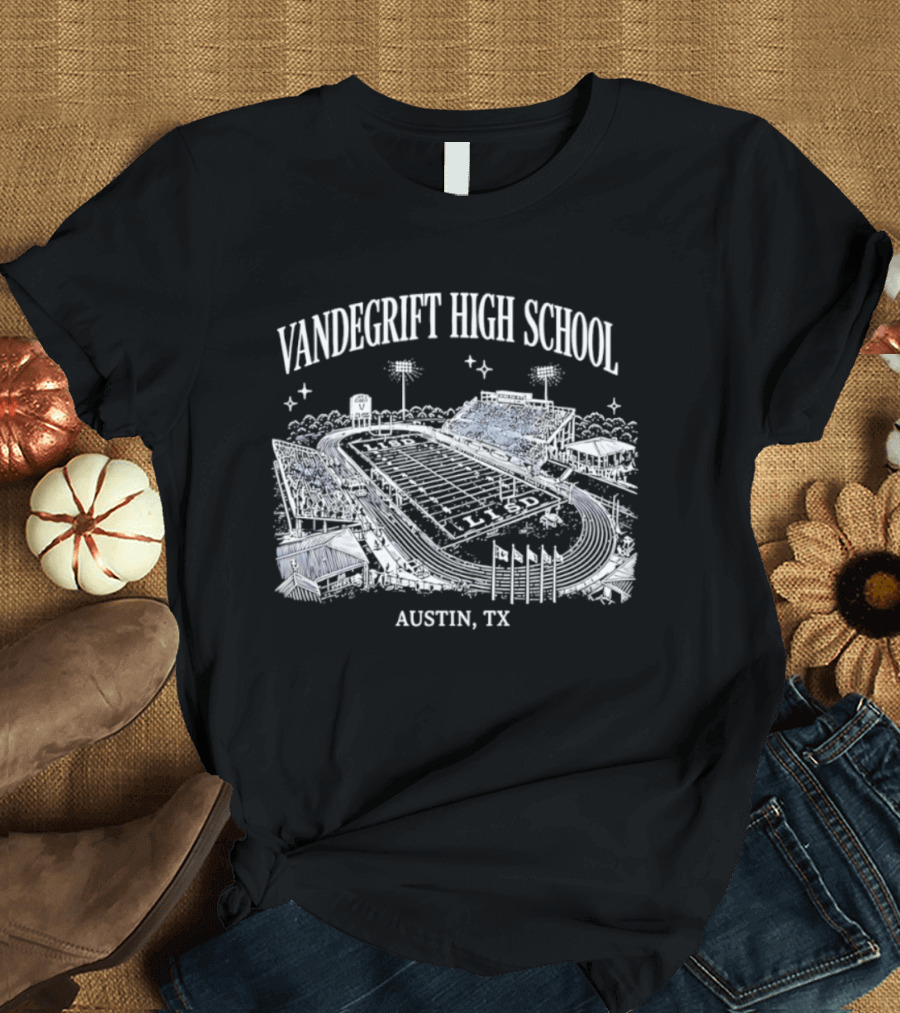Vandegrift High School Stadium Austin TX Venue Landscape T-Shirt