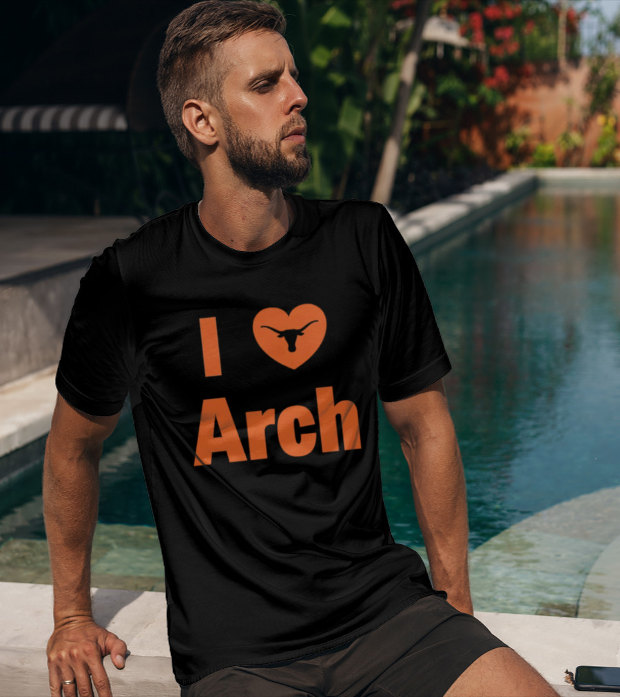 I Heart Arch Longhorns Football Fan T-Shirt