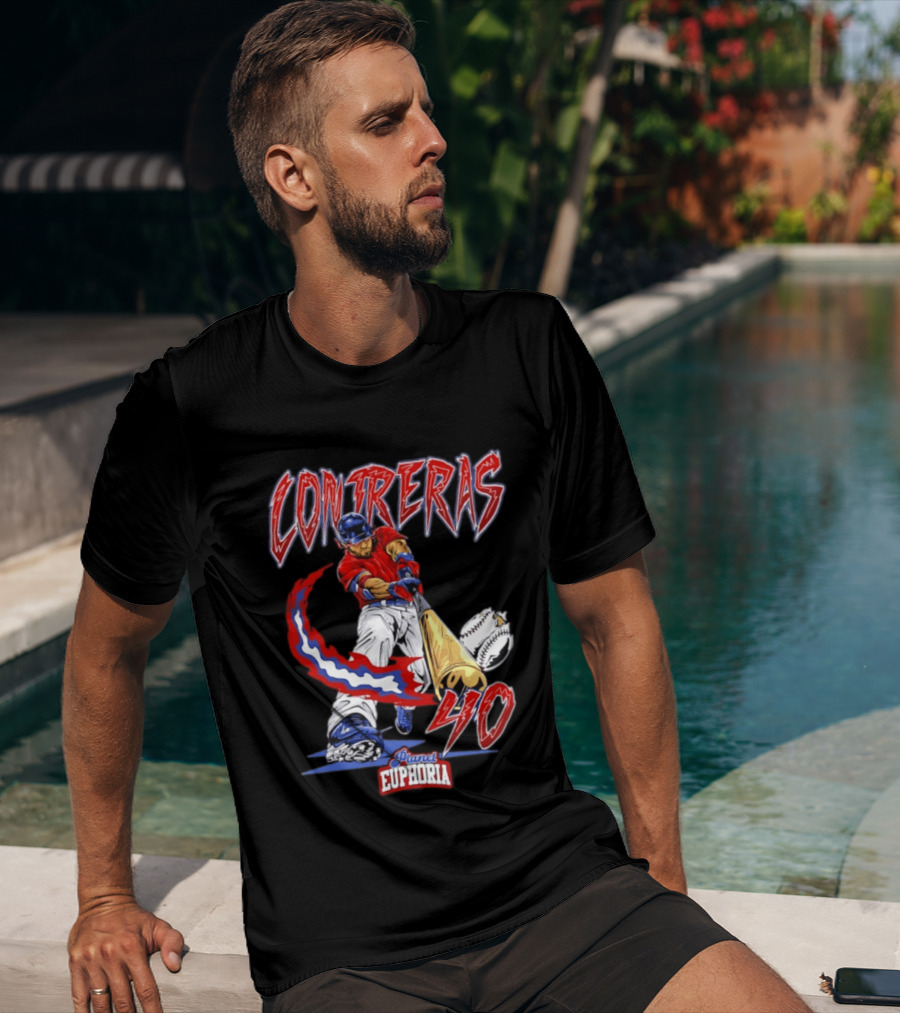 Boston Red Sox Willson Contreras 40 MLB Player Planet Euphoria Comic 2026 T-Shirt