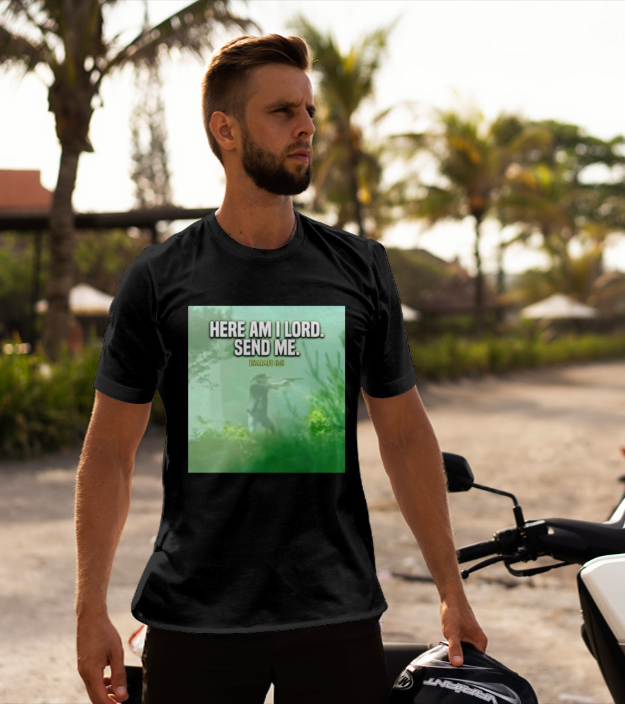 Here Am I Lord Send Me Isaiah 6:8 Vintage Hunter T-Shirt
