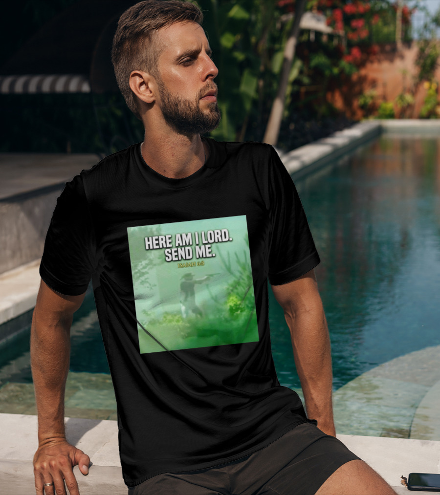 Here Am I Lord Send Me Isaiah 6:8 Vintage Hunter T-Shirt