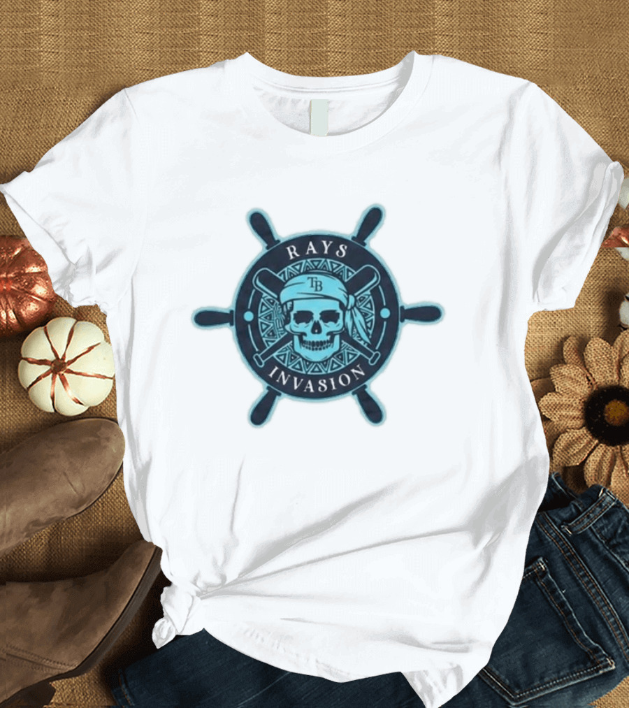 Rays Invasion TB Skull And Crossbats Helm 2026 Giveaway T-Shirt