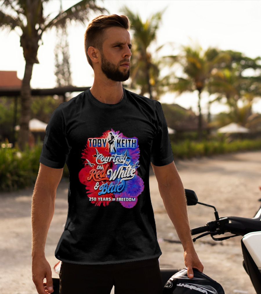 Toby Keith Courtesy Of The Red White And Blue 250 Years Of Freedom Jets T-Shirt