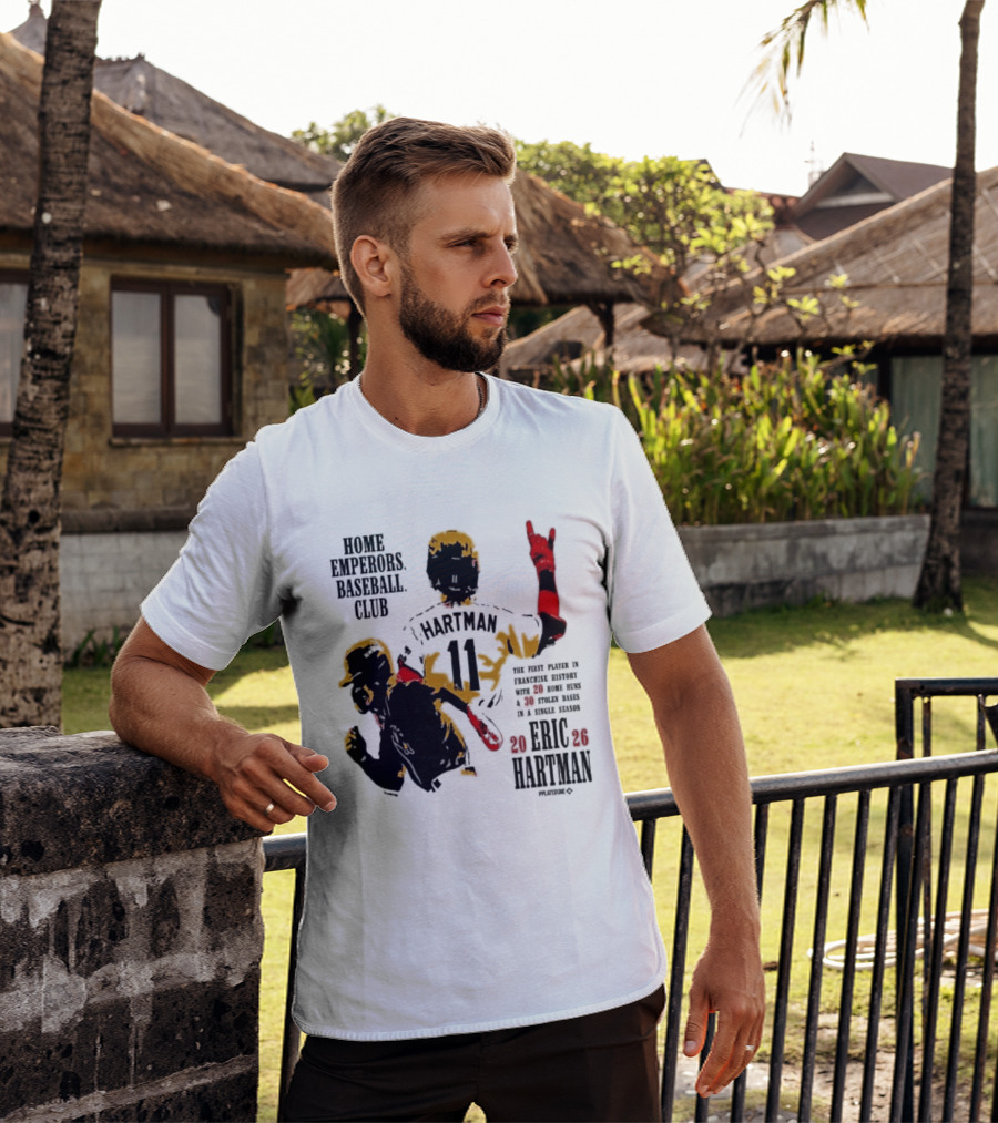 Eric Hartman Rome Emperors Baseball Club 2030 Season T-Shirt