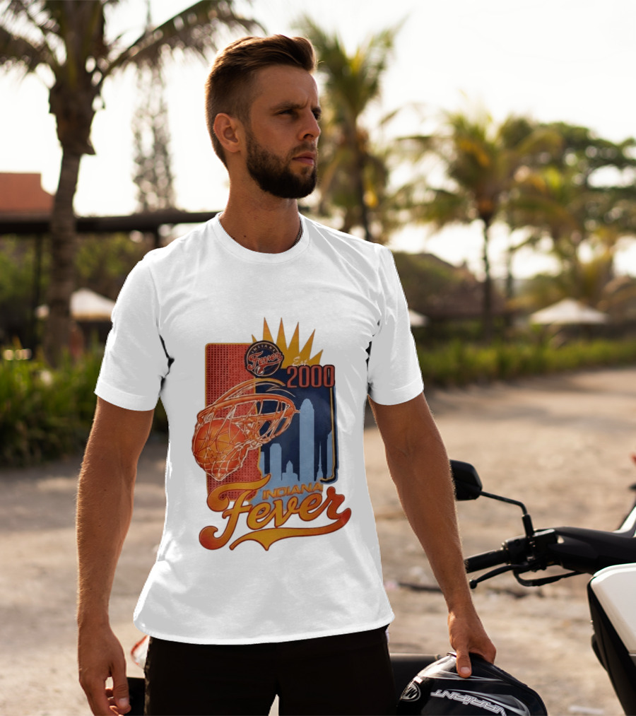 Indiana Fever Est 2000 Basketball Skyline T-Shirt