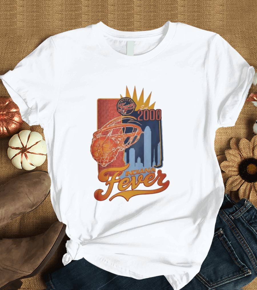 Indiana Fever Est 2000 Basketball Skyline T-Shirt