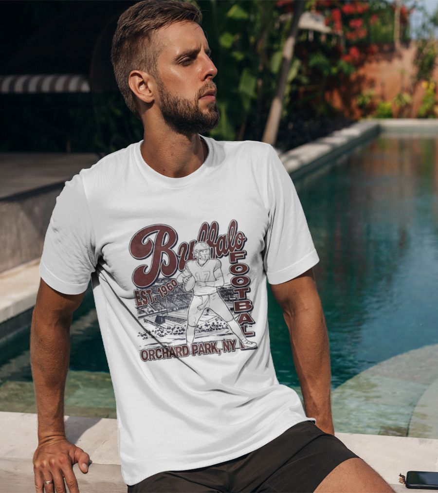 Buffalo Football Est 1960 Josh Allen Orchard Park NY T-Shirt