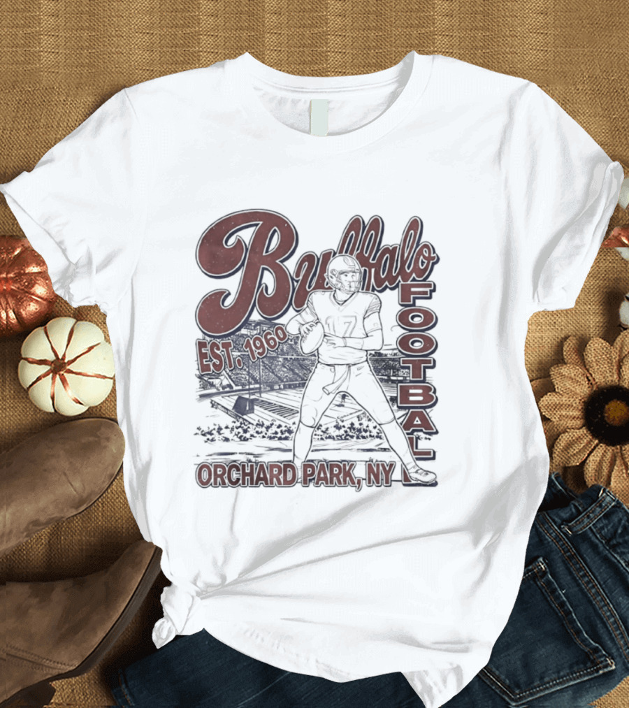 Buffalo Football Est 1960 Josh Allen Orchard Park NY T-Shirt