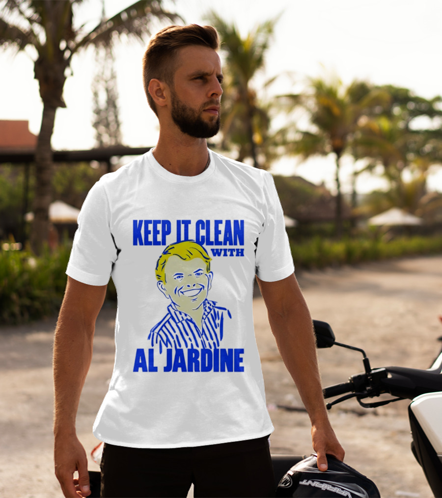 Keep It Clean With Al Jardine Blue Yellow T-Shirt