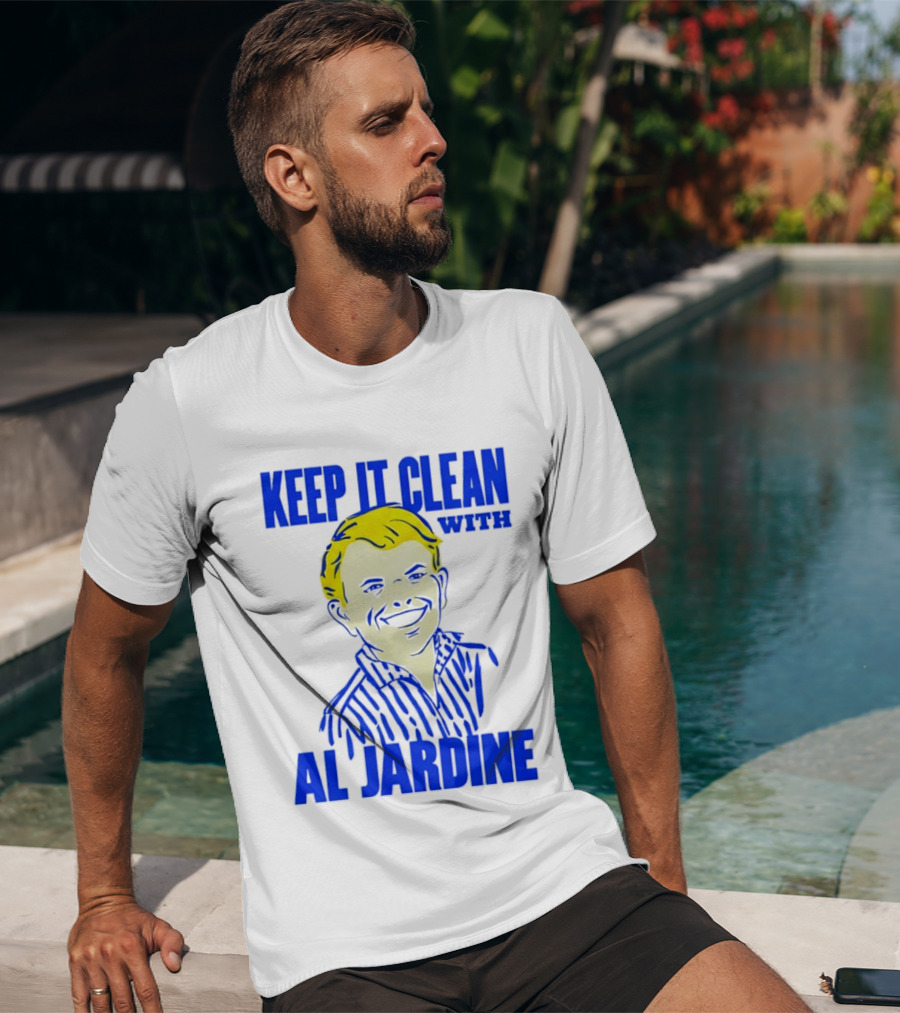 Keep It Clean With Al Jardine Blue Yellow T-Shirt