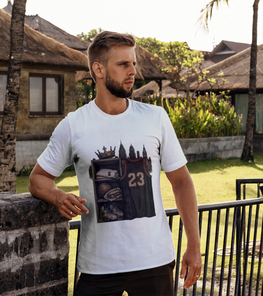 Lebron James King 23 Basketball Jersey Crown City Sports Locker T-Shirt