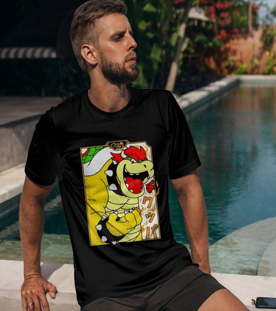 Bowser Japanese Pop Art Comic Style T-Shirt