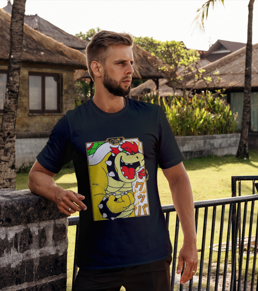 Bowser Japanese Pop Art Comic Style T-Shirt