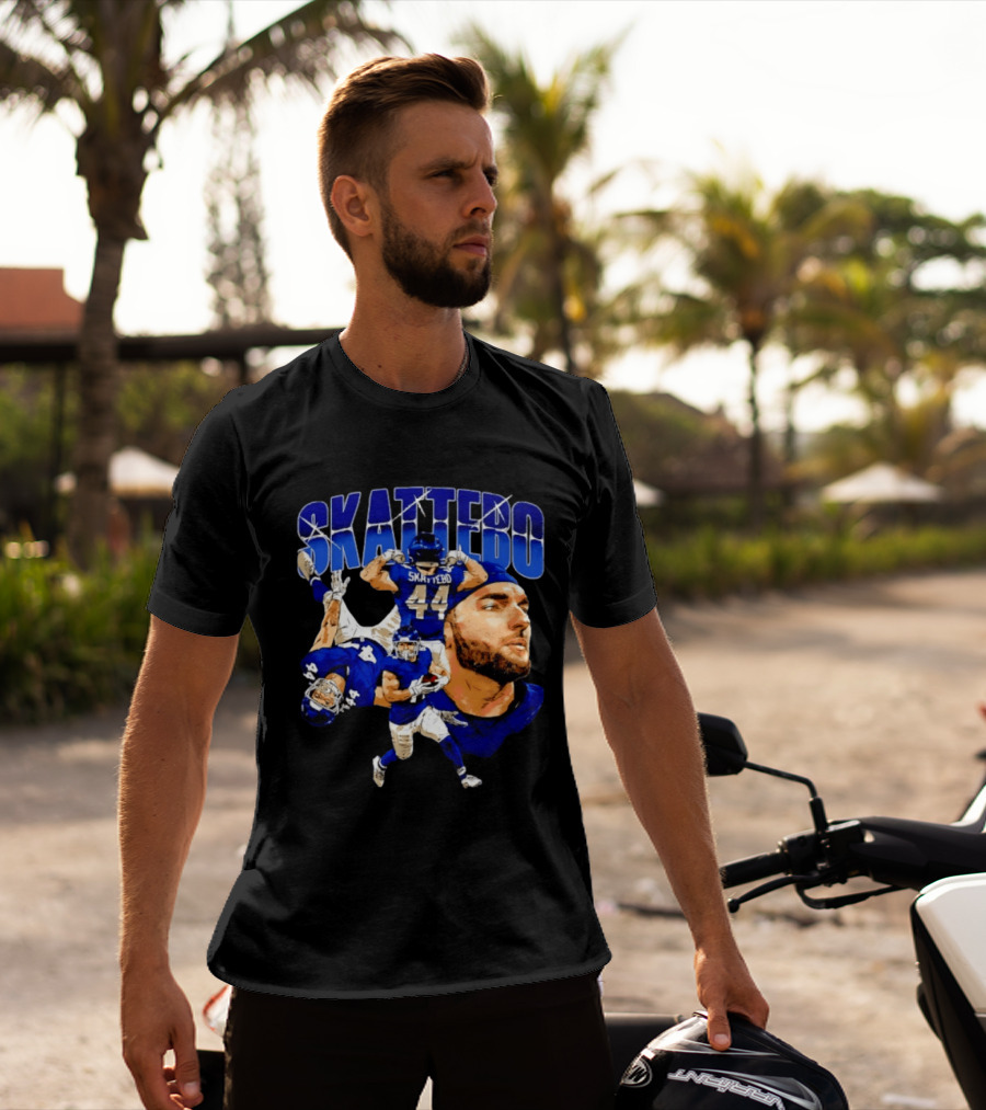 New York Giants Cameron Skattebo 44 Football Player Action Collage T-Shirt