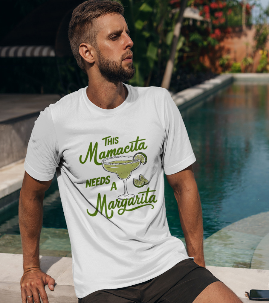 This Mamacita Needs A Margarita Lime Cocktail Humor T-Shirt