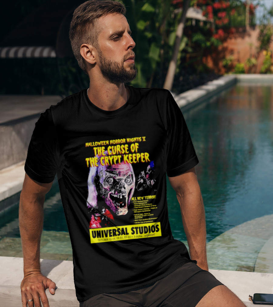 Halloween Horror Nights V The Curse Of The Crypt Keeper Universal Studios 40 Nights Of Terror Universal Studios Midnight T-Shirt