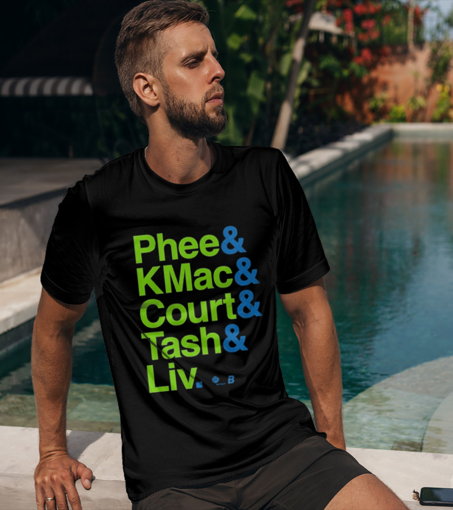 Minnesota Women's Basketball Phee & Kmac & Court & Tash & Liv Ampersand Stars 2026 T-Shirt