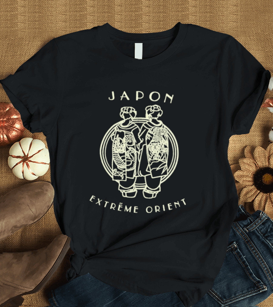 Japon Extrême Orient Geisha Dragon Tiger T-Shirt