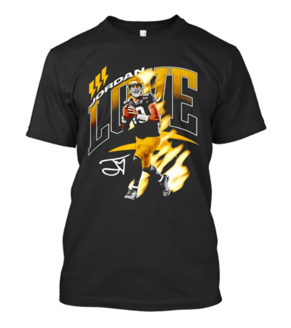Jordan Love Green Bay Packers 10 Football Star Player Number 10 T-Shirt