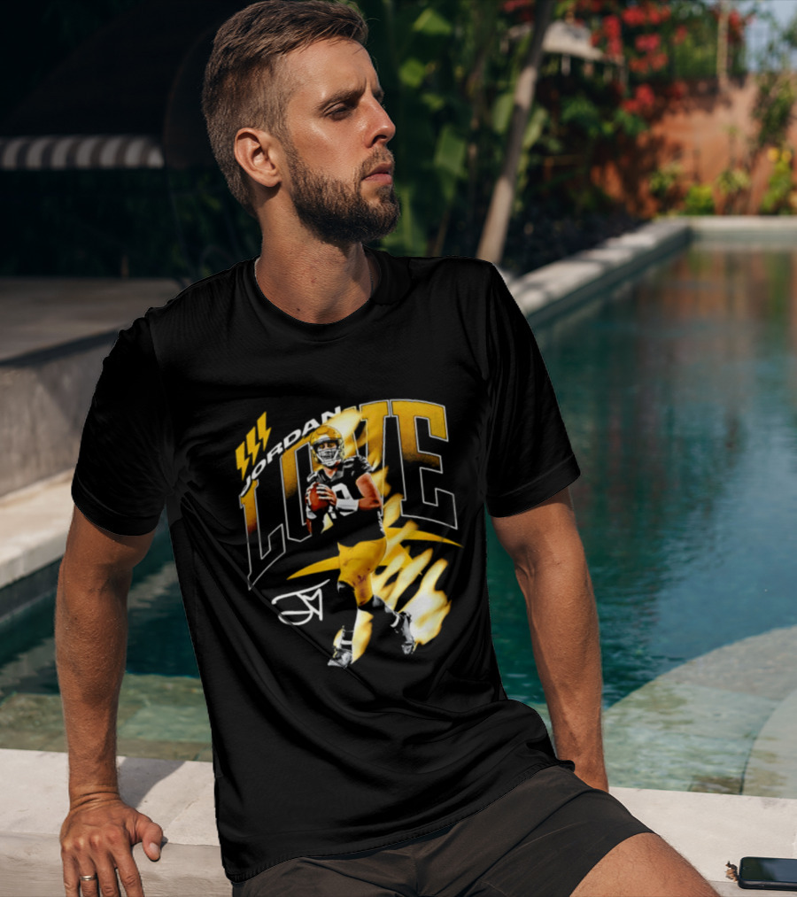 Jordan Love Green Bay Packers 10 Football Star Player Number 10 T-Shirt