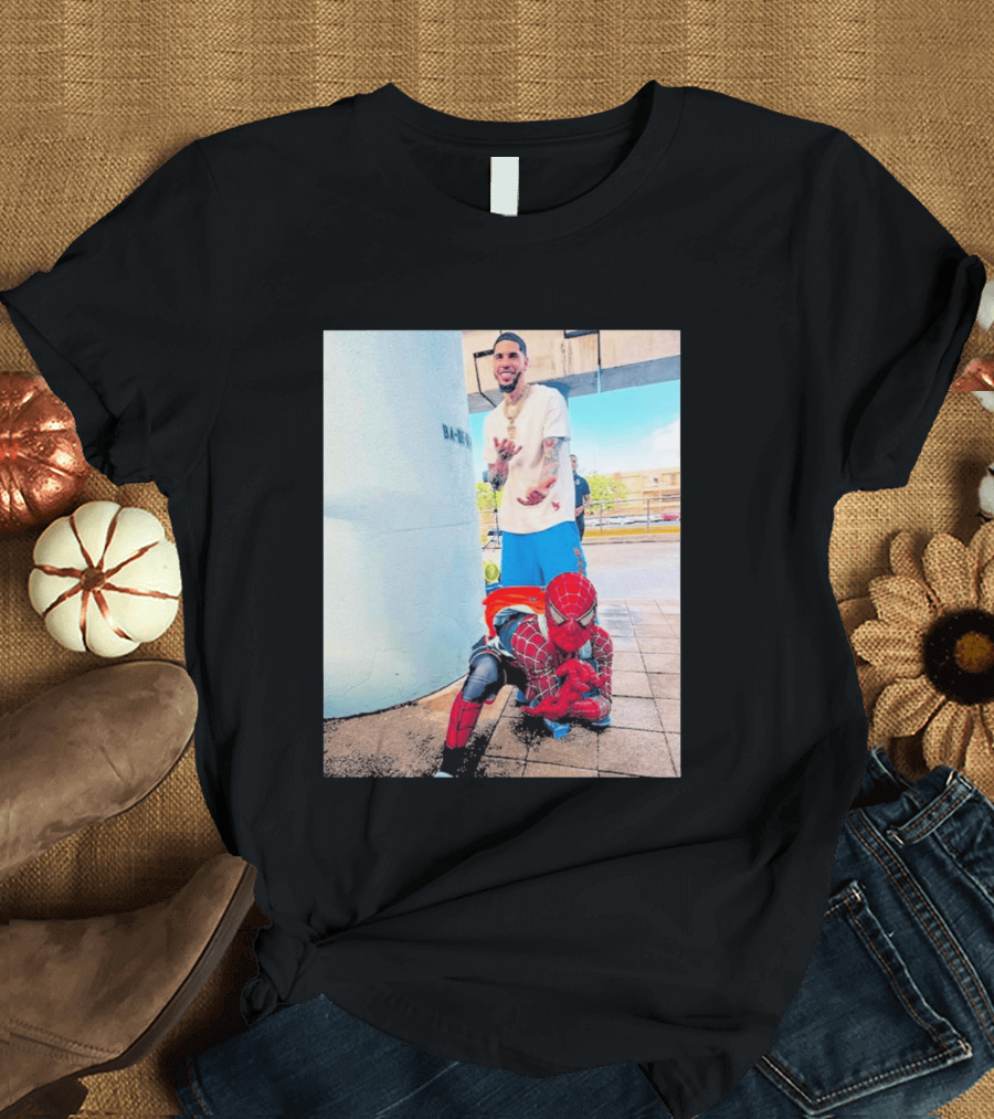 BA MO LaMelo Ball Spider Man T-Shirt