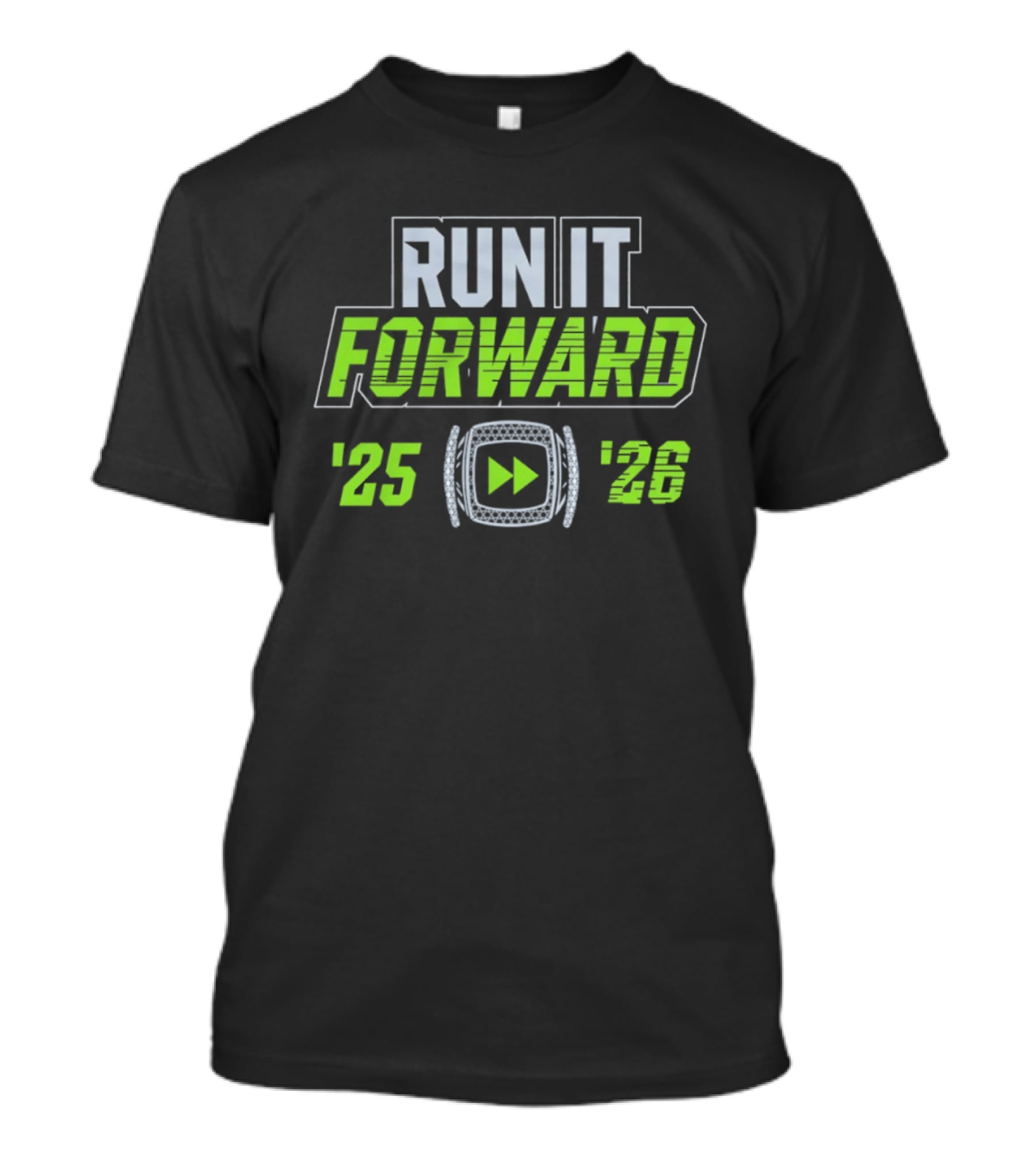 Seattle Seahawks Run It Forward 25 26 Ring T-Shirt