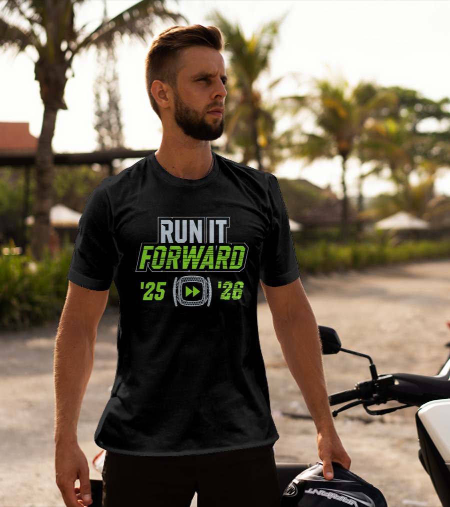 Seattle Seahawks Run It Forward 25 26 Ring T-Shirt