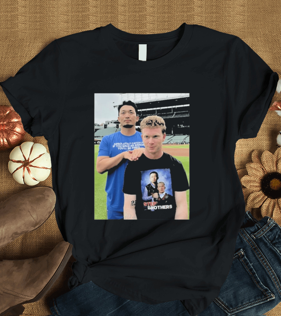 Seiya Suzuki Pete Crow Armstrong Step Brothers Baseball Humor T-Shirt