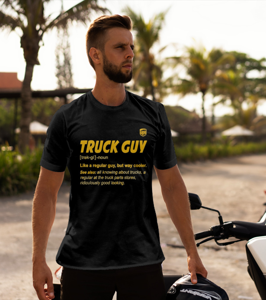 Truck Guy Definition Noun Cooler Than Regular All Knowing About Trucks T-Shirt