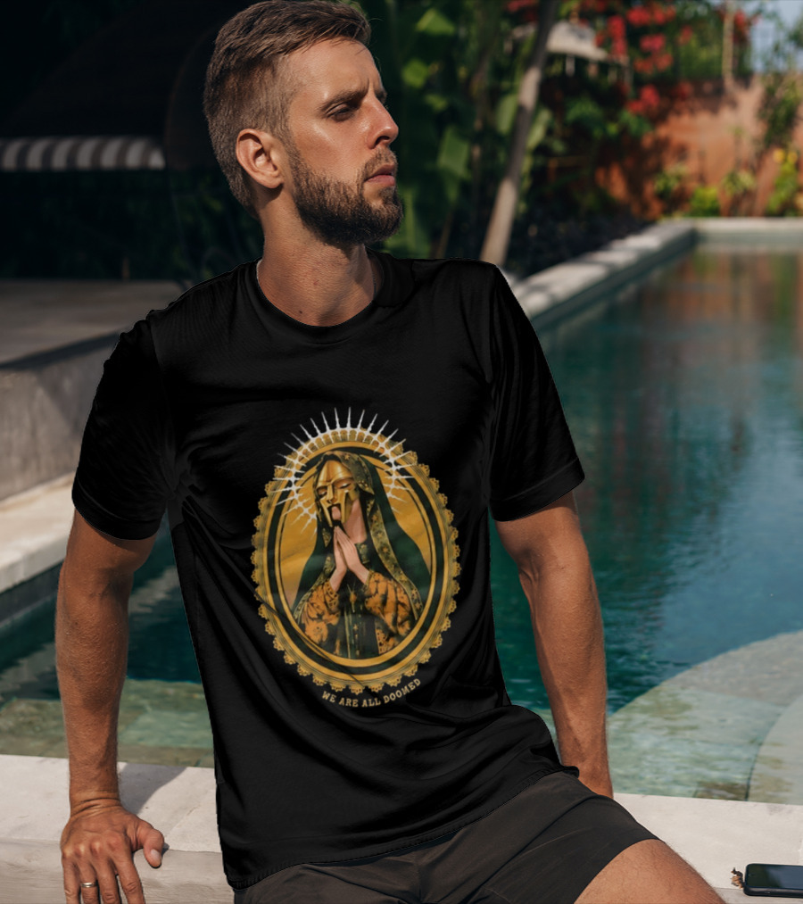 MF Doom We Are All Doomed Iconic Hip Hop Rap Prayer T-Shirt