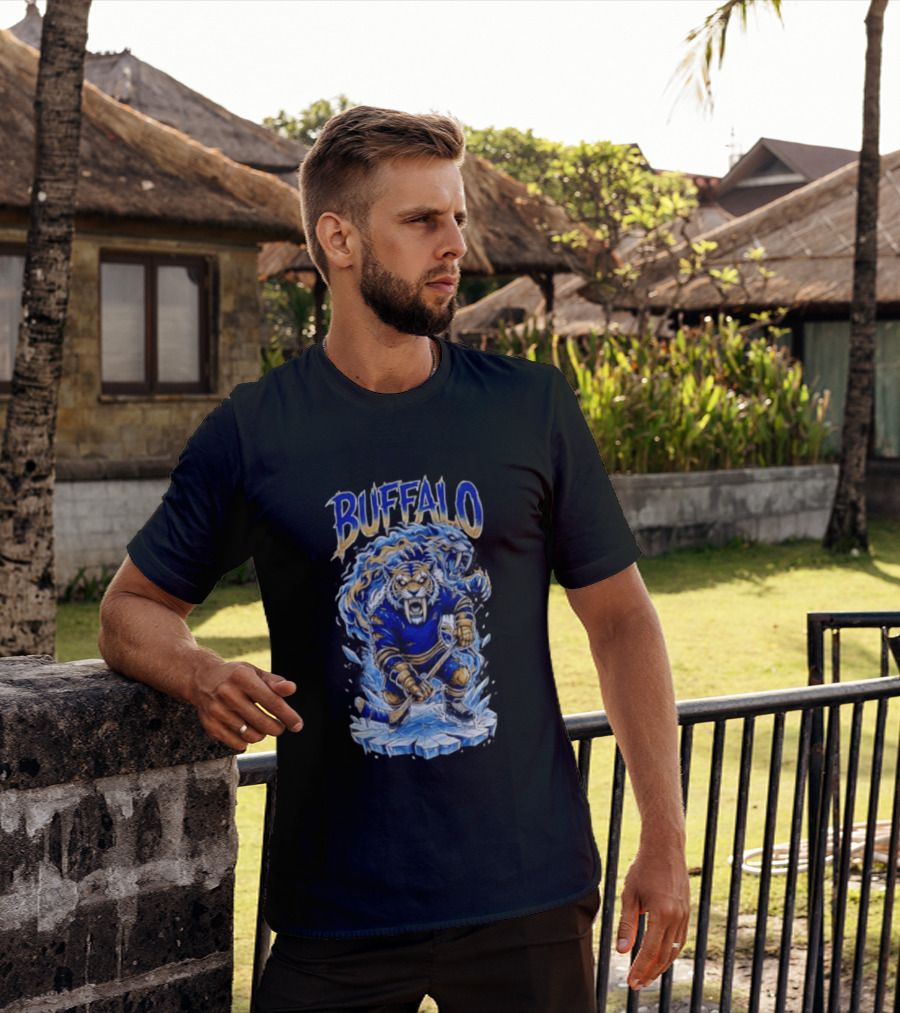 Buffalo Sabres Sabretooth Ice Hockey Tiger Mascot Buffalo Sabres T-Shirt
