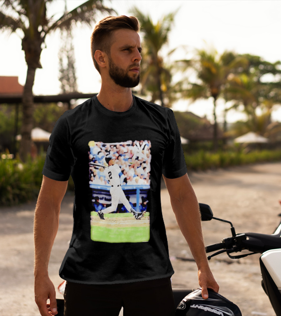 Derek Jeter New York Yankees Legendary Swing Moment T-Shirt