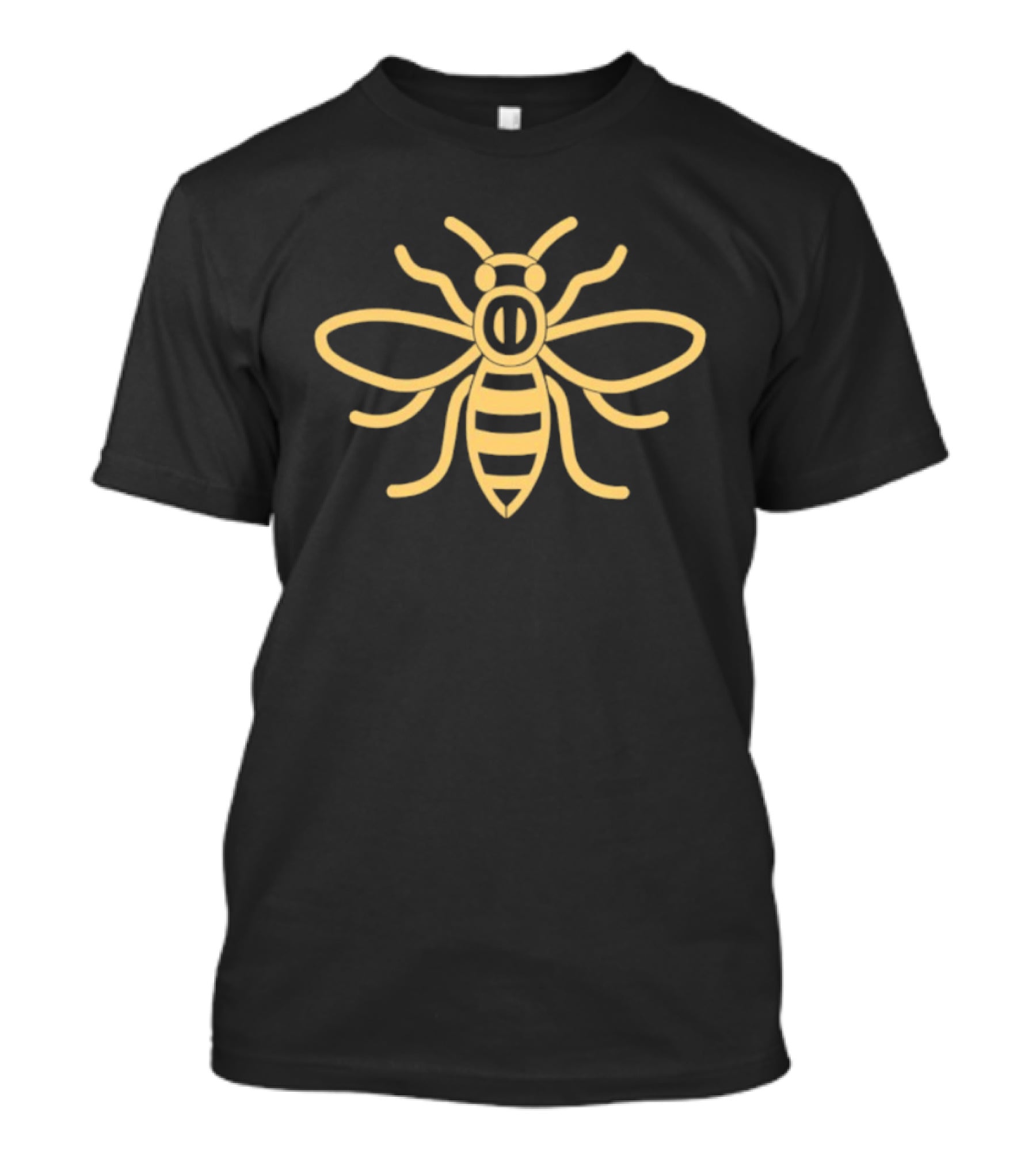 Golden Bee Honeybee Insect Nature Bumblebee Minimalist T-Shirt