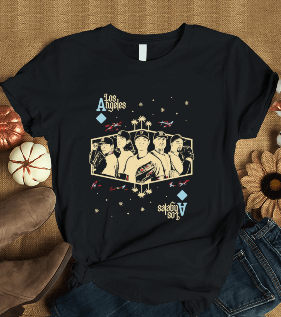 Los Angeles Dodgers Aces 2026 MLB Season Signatures T-Shirt