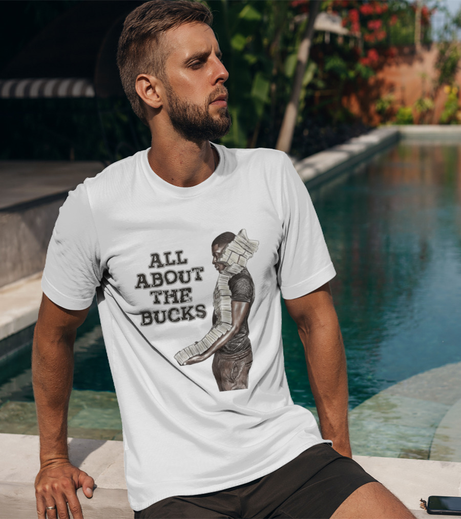 All About The Bucks Money Hustle Wealth Stacks T-Shirt