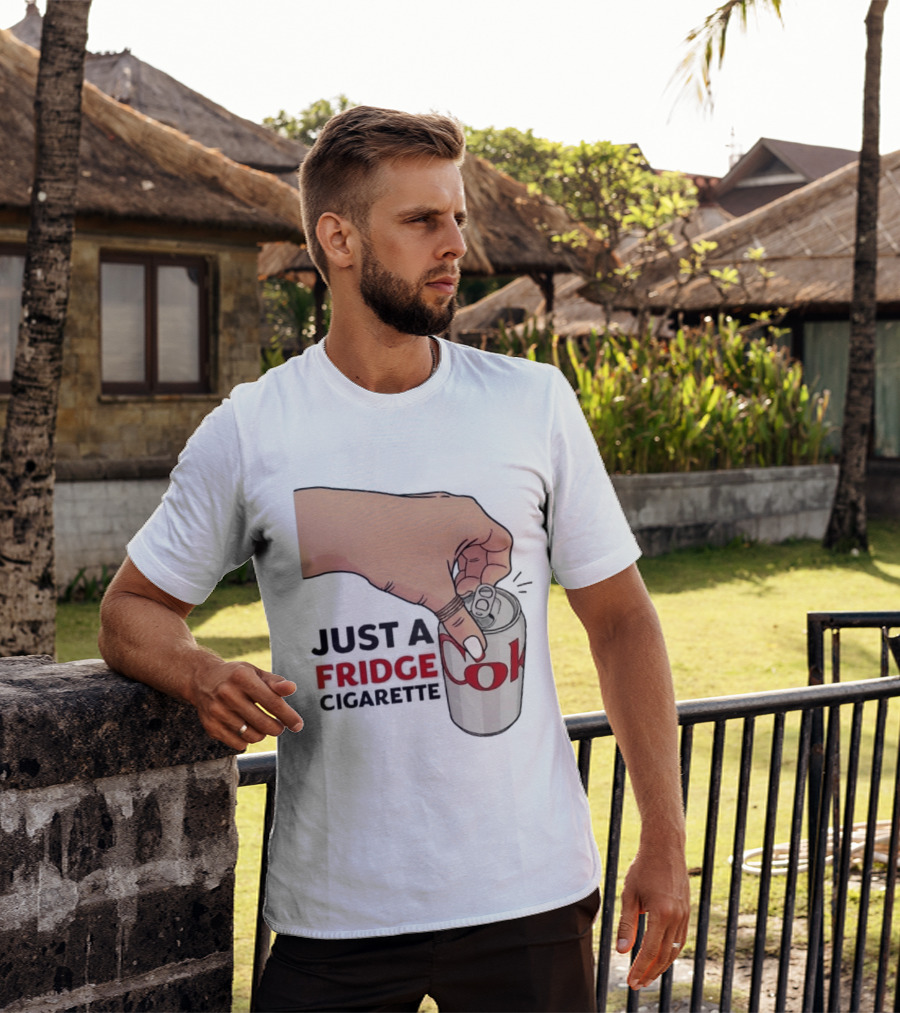 Just A Fridge Cigarette Coke Pop Art Can T-Shirt