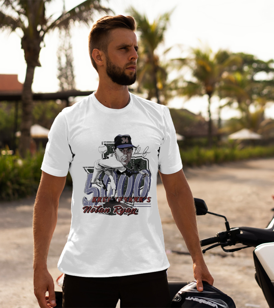 Nolan Ryan 5000 Strikeouts Texas Rangers Bruce Stark T-Shirt