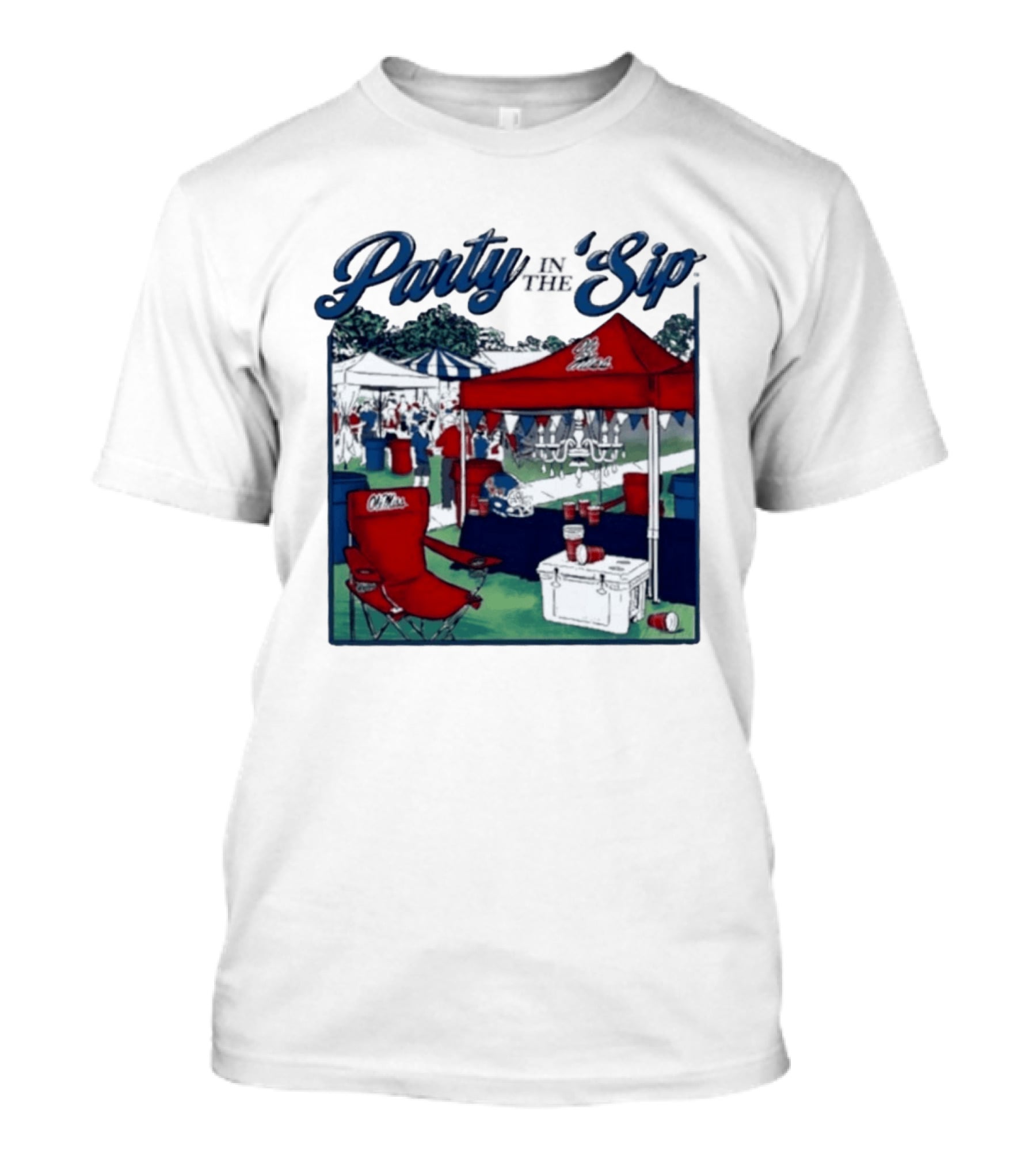 Ole Miss Rebels Party In The Sip Tailgate Football Game Day T-Shirt
