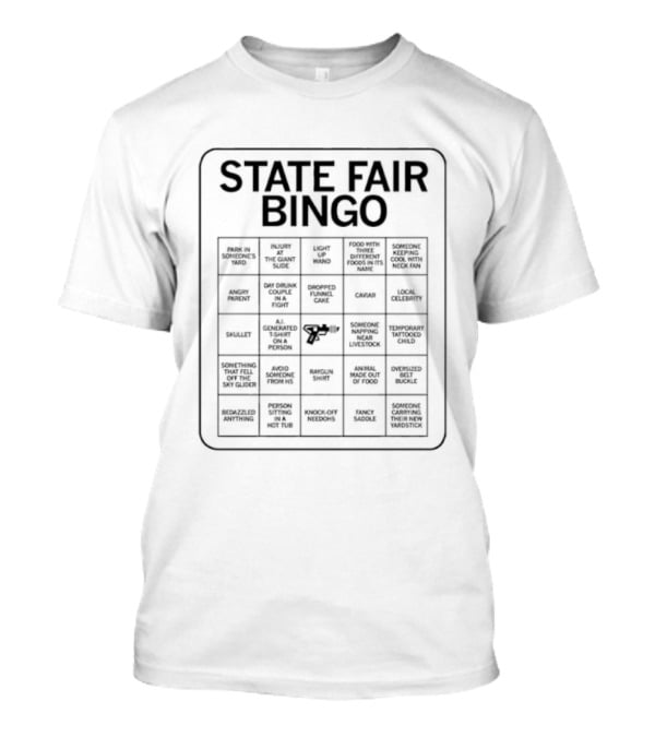 State Fair Bingo Card Fun 2026 Activities 2026 T-Shirt