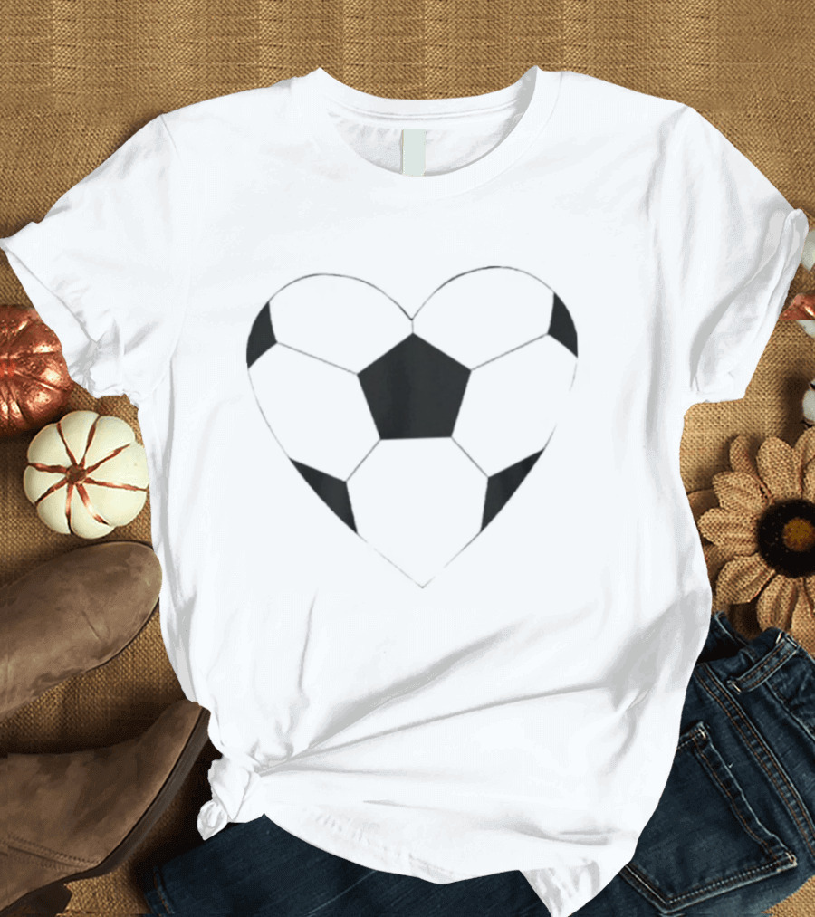 Ted Lasso Keeley Jones Heart Shaped Soccer Ball T-Shirt