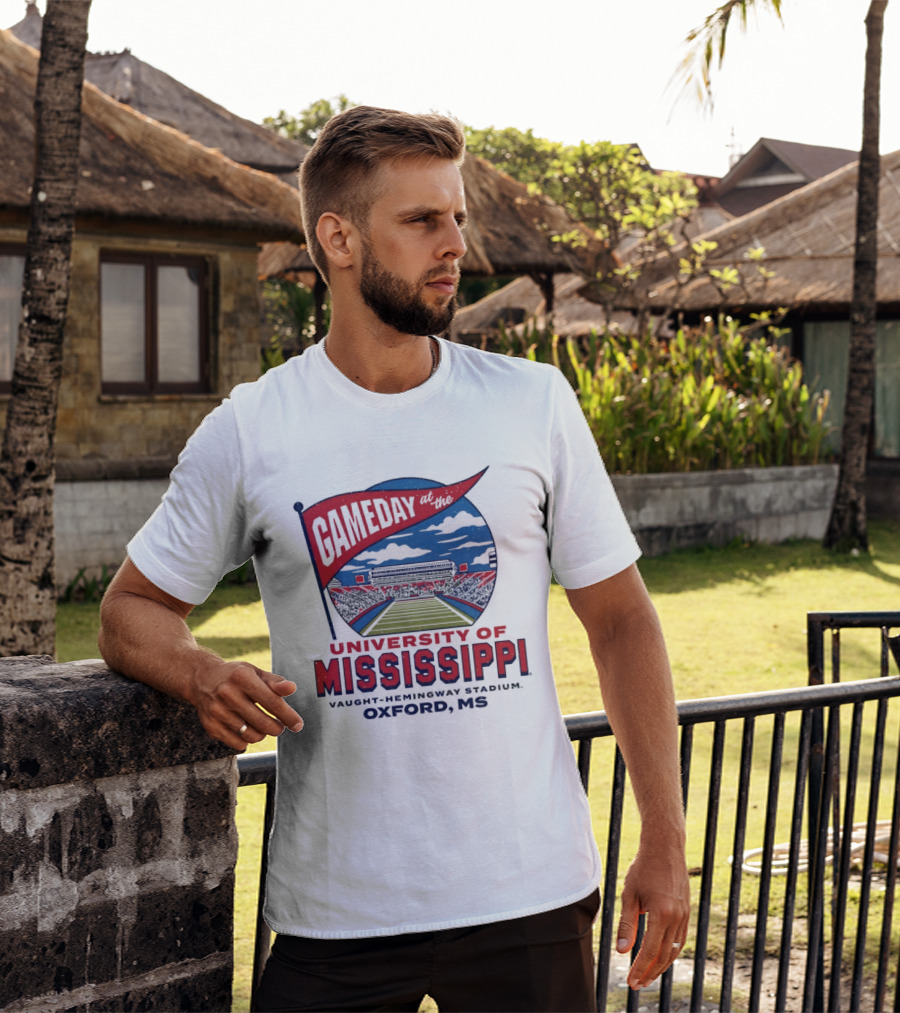 University Of Mississippi Gameday Vaught Hemingway Stadium Oxford MS T-Shirt