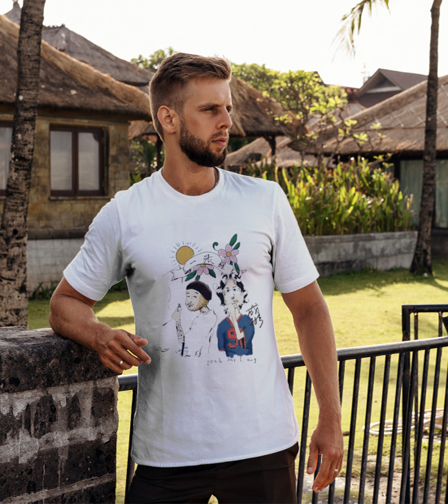 Yi Zhang Luo 2026 Say 1 Aug Sun Flowers 91 Players T-Shirt